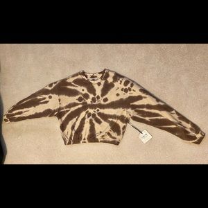 C’Est Toi Cropped Tie Dye Sweatshirt